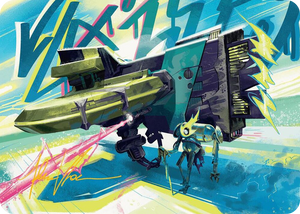 0036 Salvation Engine Art Card (Gold-Stamped Signature) S Art Series: Aetherdrift