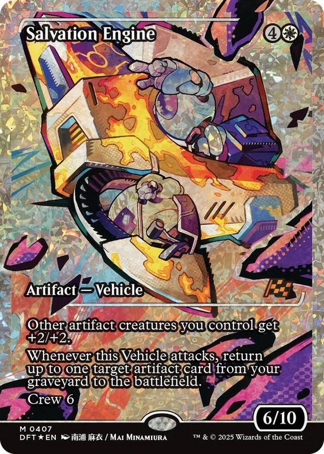 0407 Salvation Engine (Showcase) (Fracture Foil) M Aetherdrift
