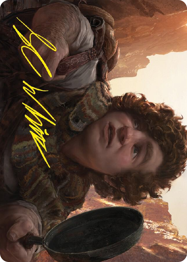 0058 Sam, Loyal Attendant Art Card (Gold-Stamped Signature) S Art Series: Universes Beyond: The Lord of the Rings: Tales of Middle-earth