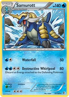 0041 Samurott - 41/149 (BW Boundaries Crossed) Rare Deck Exclusives
