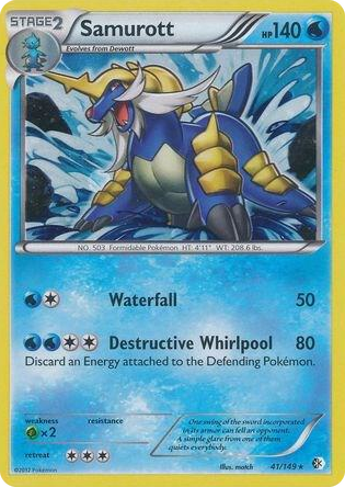 0041 Samurott - 41/149 (Cosmos Holo) Promo Blister Exclusives