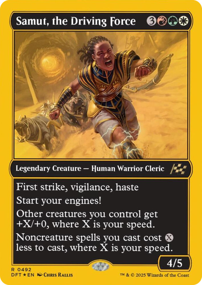 0492 Samut, the Driving Force (First-Place Foil) R Aetherdrift