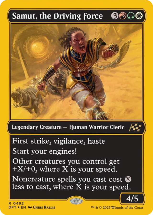 0492 Samut, the Driving Force (First-Place Foil) R Aetherdrift