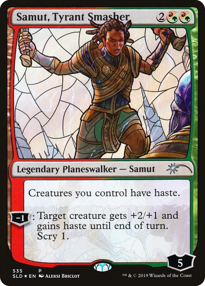 Samut, Tyrant Smasher (Stained Glass) #535 P - Secret Lair Drop Series Pokemon card