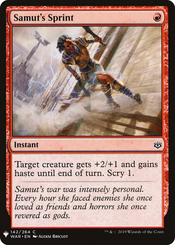 0142 Samut's Sprint C The List Reprints