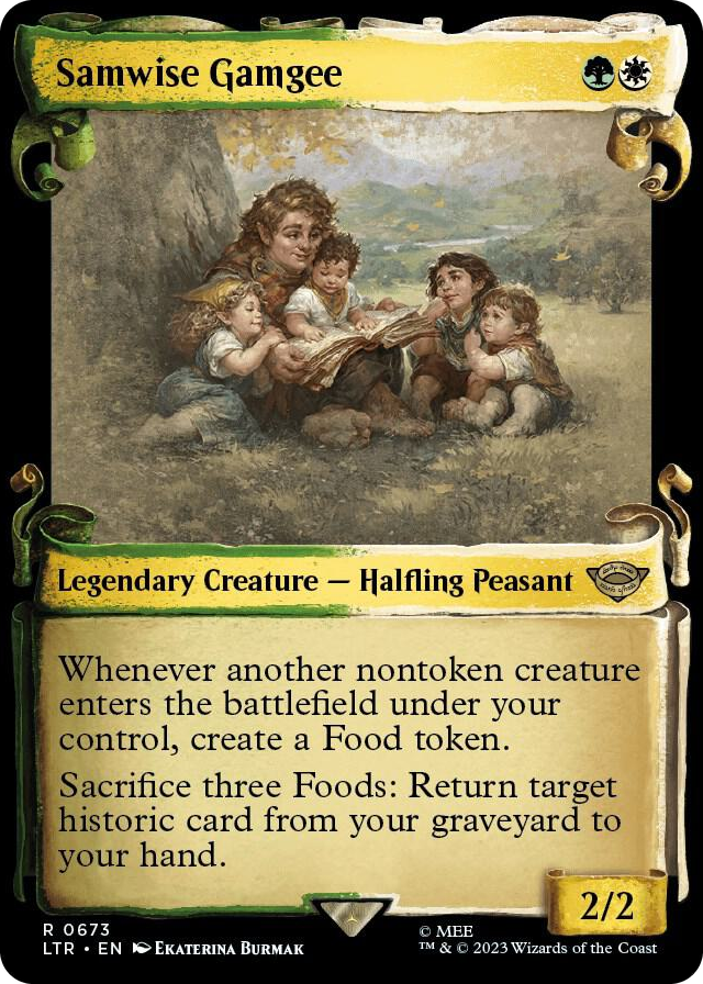 0673 Samwise Gamgee (Showcase Scrolls) R Universes Beyond: The Lord of the Rings: Tales of Middle-earth