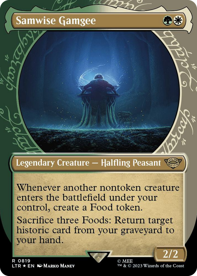 0819 Samwise Gamgee (Showcase) (Surge Foil) R Universes Beyond: The Lord of the Rings: Tales of Middle-earth