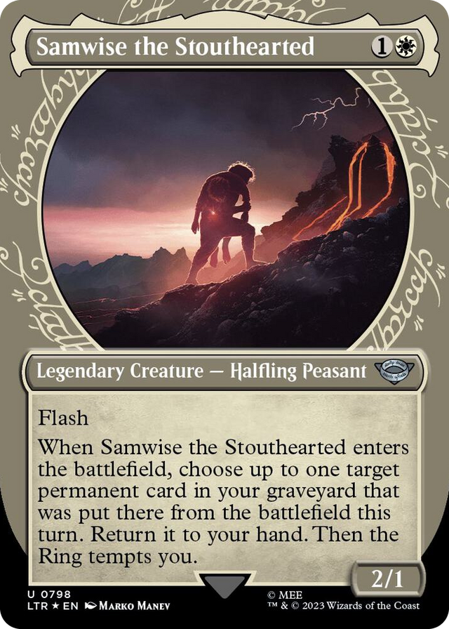 0798 Samwise the Stouthearted (Showcase) (Surge Foil) U Universes Beyond: The Lord of the Rings: Tales of Middle-earth