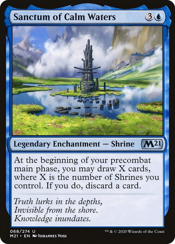 0068 Sanctum of Calm Waters U Core Set 2021
