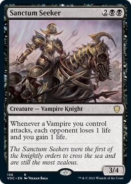 Sanctum Seeker #136 R - Commander: Innistrad: Crimson Vow Pokemon card
