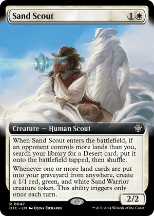 0047 Sand Scout (Extended Art) R Commander: Outlaws of Thunder Junction