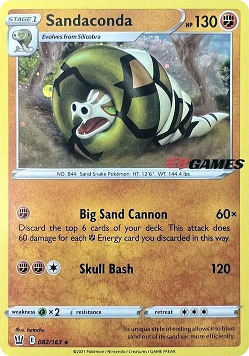 0082 Sandaconda - 082/163 (EB Games Exclusive) Promo Miscellaneous Cards & Products