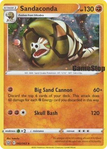 0082 Sandaconda - 082/163 (Gamestop Exclusive) Promo Miscellaneous Cards & Products