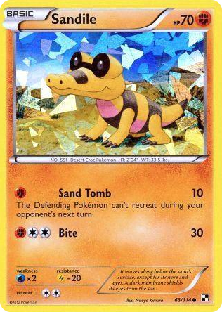 0063 Sandile - 63/114 (Cracked Ice Holo) Promo Miscellaneous Cards & Products
