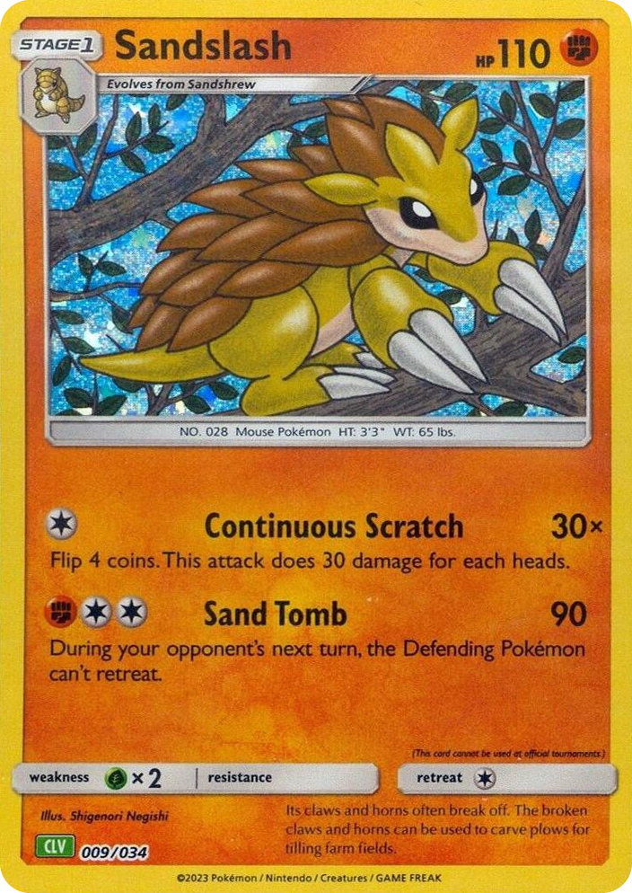 0009 Sandslash Classic Collection Trading Card Game Classic