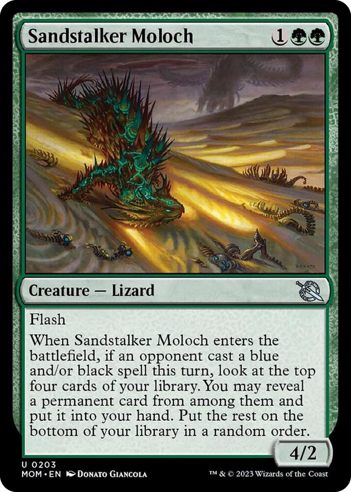 Sandstalker Moloch #203 U - March of the Machine Pokemon card