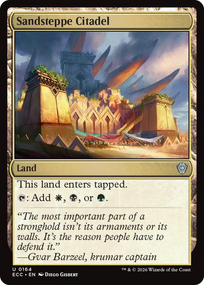 Sandsteppe Citadel #164 U - Commander: Lorwyn Eclipsed Pokemon card