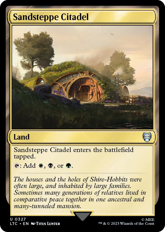 Sandsteppe Citadel #327 U - Commander: The Lord of the Rings: Tales of Middle-earth Pokemon card