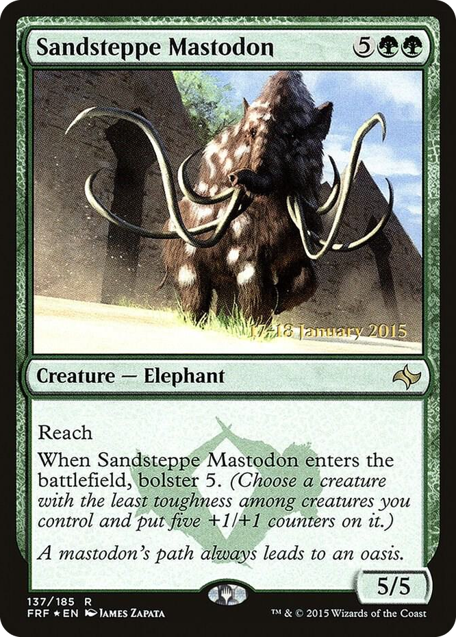 Sandsteppe Mastodon #137 R - Prerelease Cards Pokemon card