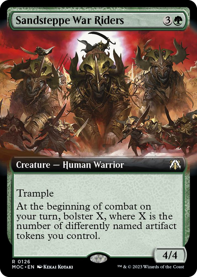 0126 Sandsteppe War Riders (Extended Art) R Commander: March of the Machine