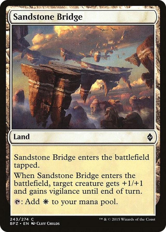 0243 Sandstone Bridge C Battle for Zendikar