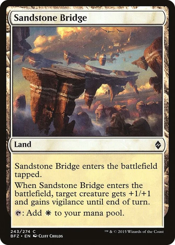 0243 Sandstone Bridge C Battle for Zendikar