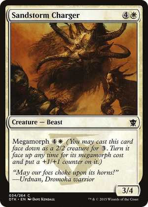 0034 Sandstorm Charger C Dragons of Tarkir