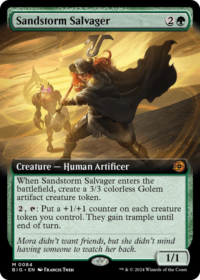 Sandstorm Salvager (Extended Art) #84 M - Outlaws of Thunder Junction: The Big Score Pokemon card