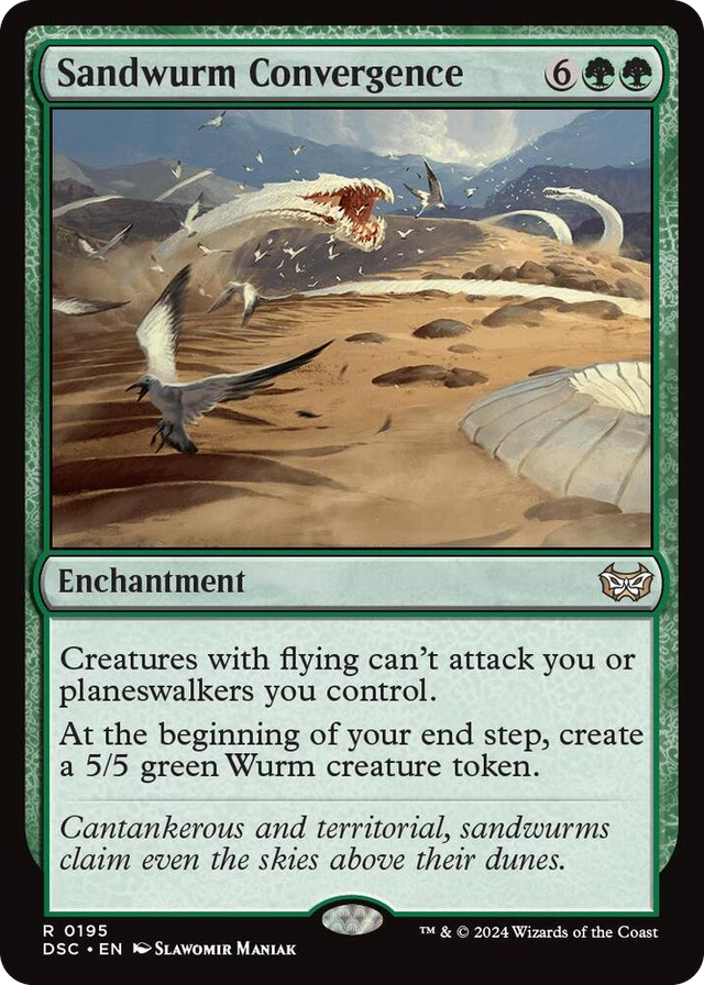 0195 Sandwurm Convergence R Commander: Duskmourn: House of Horror
