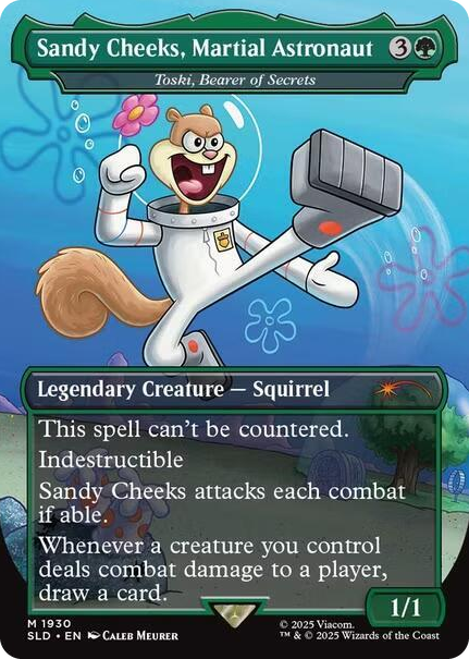 Sandy Cheeks, Martial Astronaut - Toski, Bearer of Secrets #1930 M - Secret Lair Drop Series Pokemon card