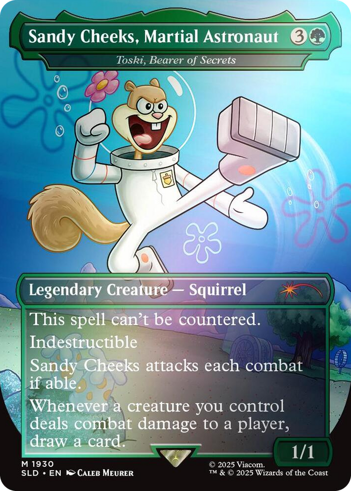 Sandy Cheeks, Martial Astronaut - Toski, Bearer of Secrets (Rainbow Foil) #1930 M - Secret Lair Drop Series Pokemon card