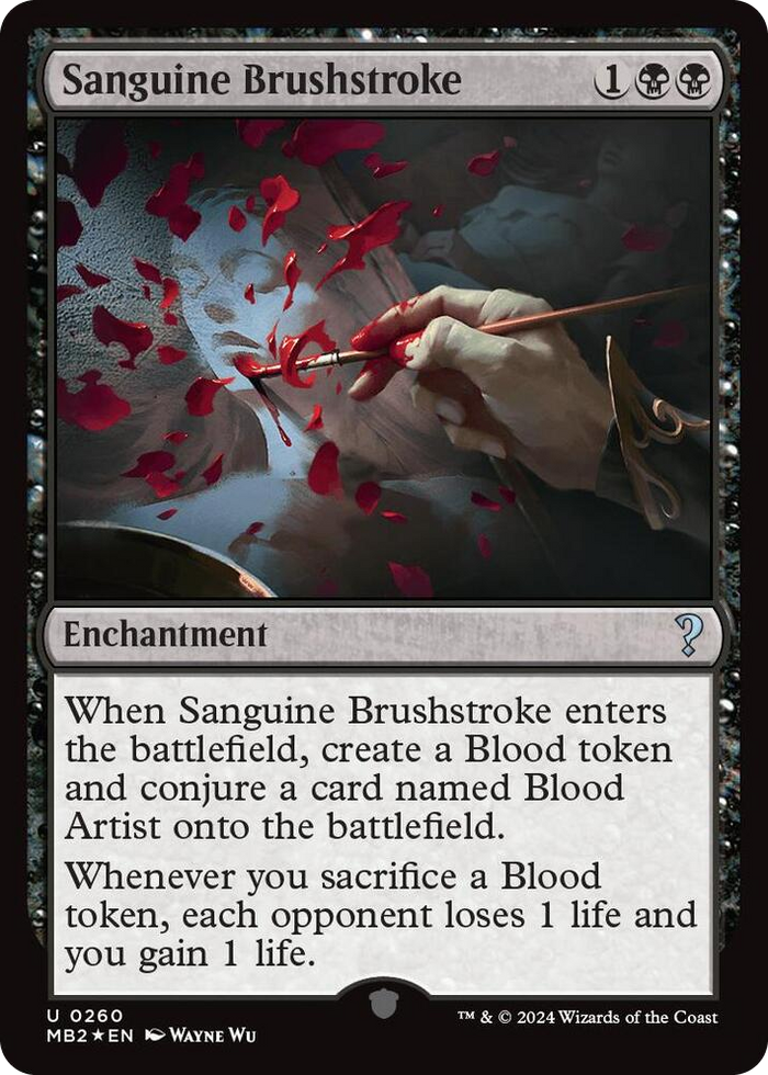Sanguine Brushstroke #260 U - Mystery Booster 2 Pokemon card