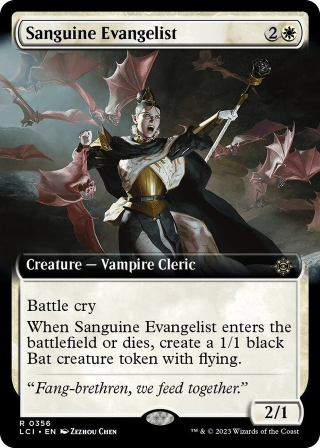 0356 Sanguine Evangelist (Extended Art) R The Lost Caverns of Ixalan