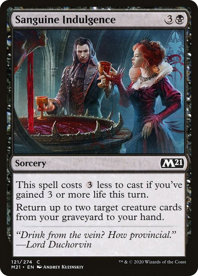 0121 Sanguine Indulgence C Core Set 2021