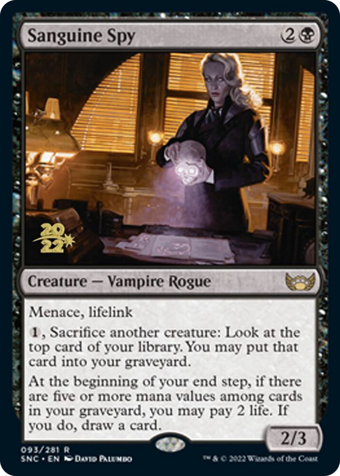 Sanguine Spy #93 R - Prerelease Cards Pokemon card