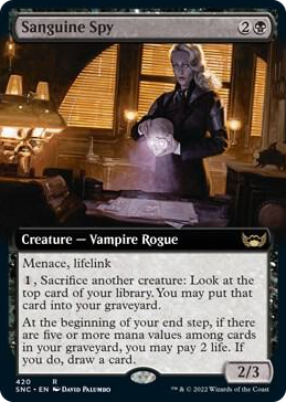 0420 Sanguine Spy (Extended Art) R Streets of New Capenna