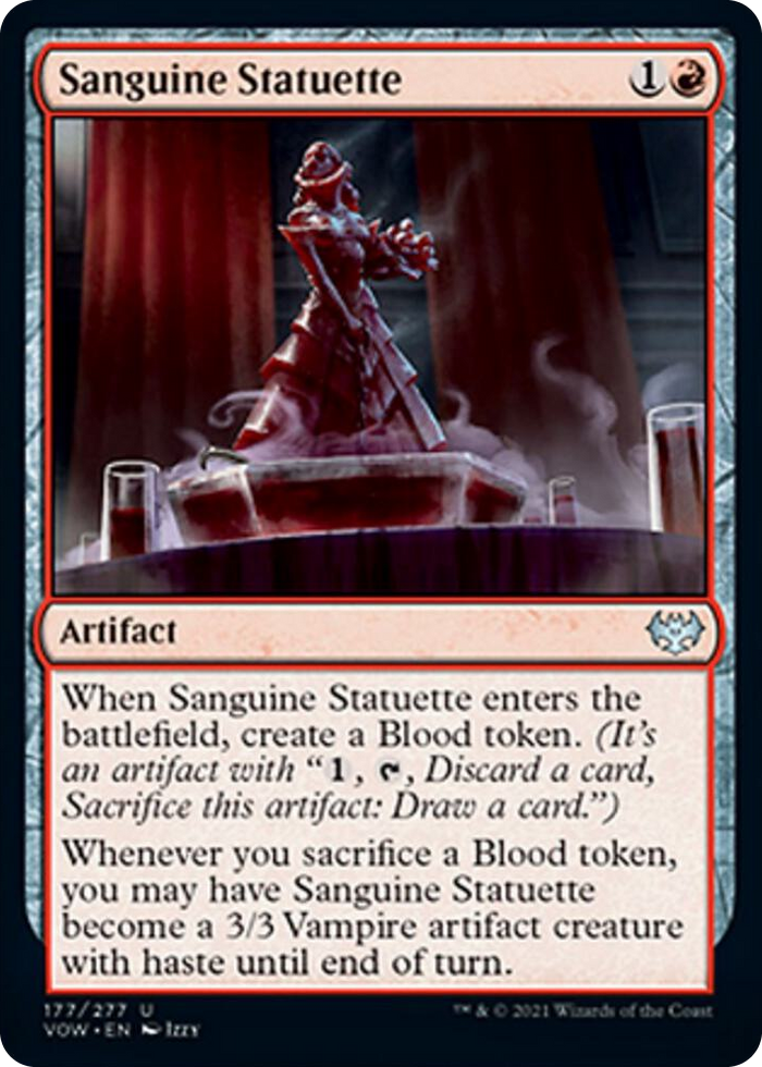 Sanguine Statuette #177 U - Innistrad: Crimson Vow Pokemon card