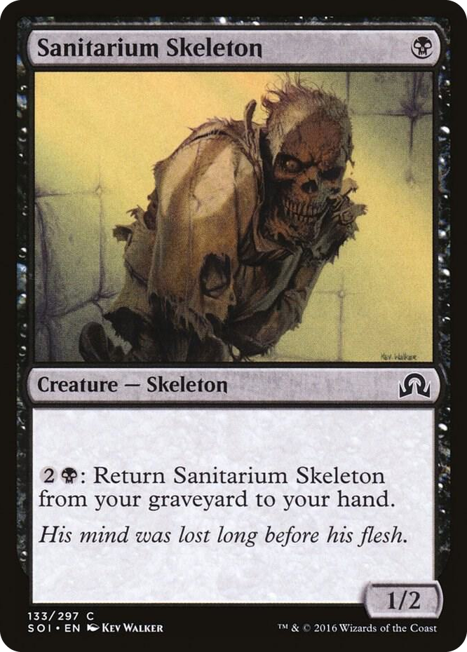 Sanitarium Skeleton #133 C - Shadows over Innistrad Pokemon card