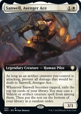0052 Sanwell, Avenger Ace (Extended Art) R Commander: The Brothers' War