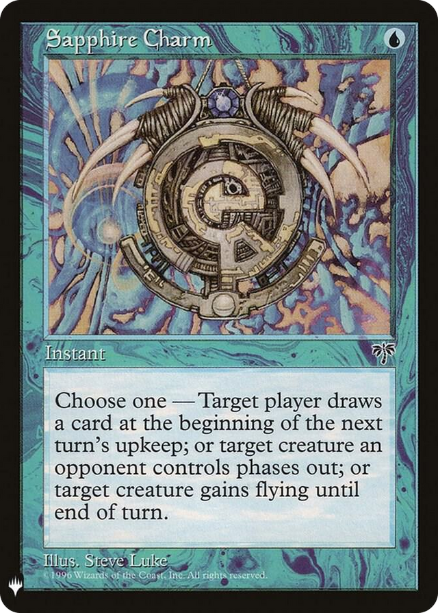 0089 Sapphire Charm C The List Reprints