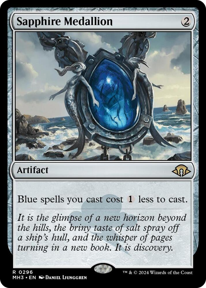 0296 Sapphire Medallion R Modern Horizons 3