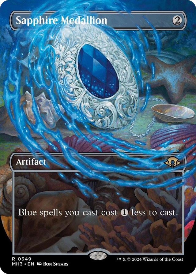0349 Sapphire Medallion (Borderless) R Modern Horizons 3