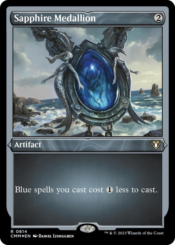 0614 Sapphire Medallion (Foil Etched) R Commander Masters