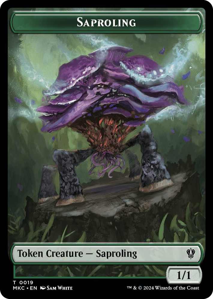 0019 Saproling // Manifest Double-Sided Token T Commander: Murders at Karlov Manor