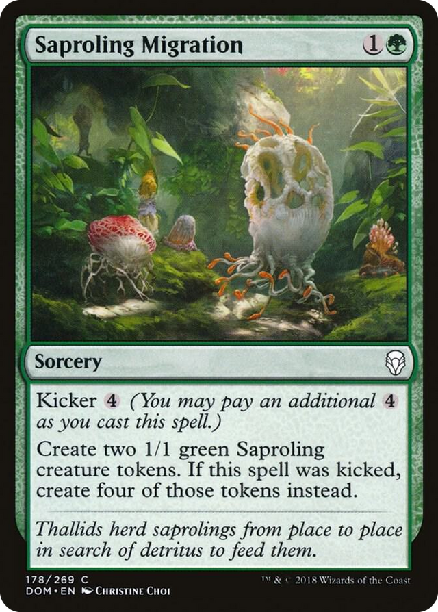 0178 Saproling Migration C Dominaria