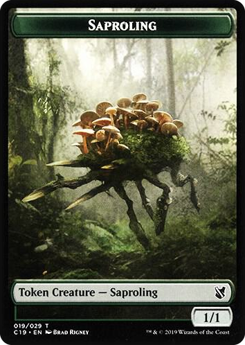 0019 Saproling // Morph Double-Sided Token T Commander 2019