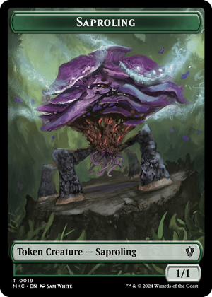 0019 Saproling // Morph Double-Sided Token T Commander: Murders at Karlov Manor