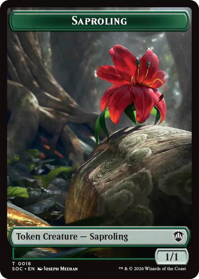 0018 Saproling // Pest (0023) Double-Sided Token T Commander: Secrets of Strixhaven