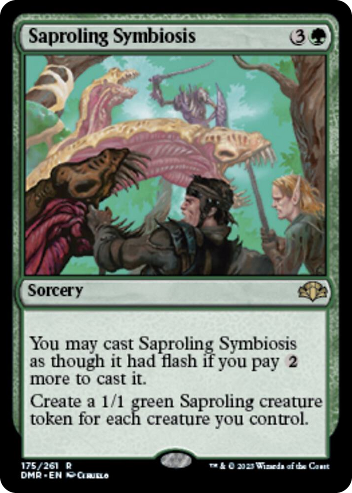 Saproling Symbiosis #175 R - Dominaria Remastered Pokemon card