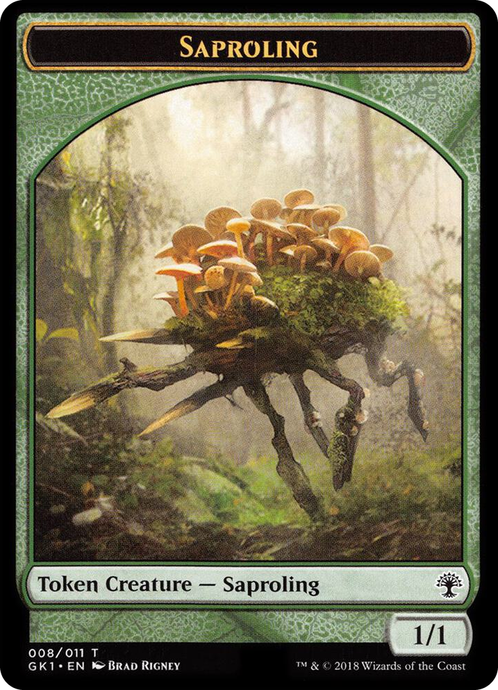 0008 Saproling // Voja Double-Sided Token T Guilds of Ravnica: Guild Kits